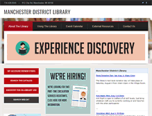 Tablet Screenshot of manchesterlibrary.info